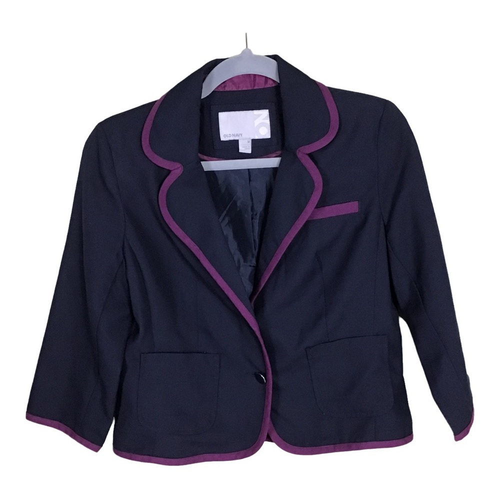 Old Navy Navy Blue with dark Purple trim Women Size Medium